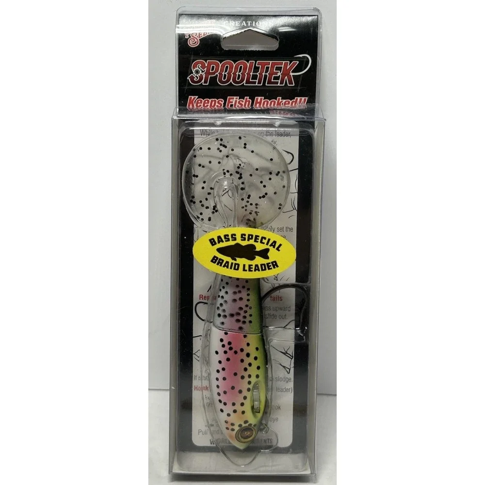 Spooltek Fat Curly 5 in. Bass Special Braid‎ Leader Trophy Fishing Lure New